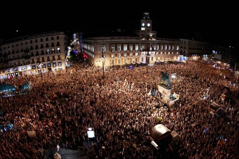 Manifestacions del 15M. Foto: EFE